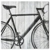 Wynwood Stüdyo Spor ve Takımlar Duvar Sanatı Tuval Baskılar 'Mode Bicycle' Bisiklet - Siyah, Gri