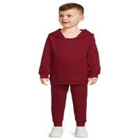 Wonder Nation Yürümeye Başlayan Çocuk Hoodie ve Joggers Seti, 2 Parça, Bedenler 12M-5T