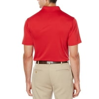 Erkek büyük ve uzun boylu kısa kollu AirFlu Golf performansı düz renk Polo GÖMLEK