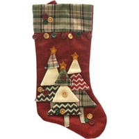 Tatil Zamanı Çok Renkli Çuval Bezi Noel Çorabı, 20