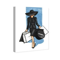 Wynwood Studio Moda ve Göz Alıcı Duvar Sanatı Kanvas Baskılar 'Göz Alıcı' Elbise - Siyah, Mavi