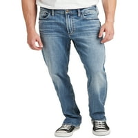 Gümüş Jeans A.Ş. Erkek Grayson Easy Fit Düz Paça Kot Pantolon, Bel ölçüsü 30-42