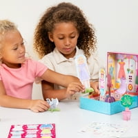 Eğitici Insights PaperCraft Tatlı Butik Kağıt Bebekler, Pretend Moda Oyuncak Playset Kız Erkek Yaş 3 +