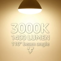 BR LED Ampuller, 17W = 100W, 1400lm, Kısılabilir, E Tabanı, Kutular için Kapalı Projektör, Gömme Kit, UL ve Enerji