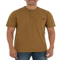 Wrangler iş Giysisi erkek Kısa kollu iş giysisi cep Henley Gömlek
