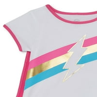 Wonder Ulus Bebek ve Yürümeye Başlayan Kız Cosplay T-shirt, Tutu Etek ve Kafa Bandı, set