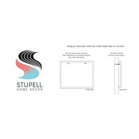 Stupell Industries Modern Katmanlı Bitki Örtüsü Doğal Botanik Yapraklar Grafik Sanatı Siyah Çerçeveli Sanat Baskı