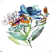 Cayena Blanca-Pushpins ile Çiçekler Duvar Posteri, 22.375 34