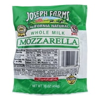 Joseph Farms, Tam Yağlı Süt, Top, Mozzarella Peyniri, 1 lb, Kont