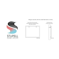 Stupell Industries Çeşitli Palmiye Yaprakları Geometrik Grafik Sanatı Beyaz Çerçeveli Sanat Baskı Duvar Sanatı, Tasarım