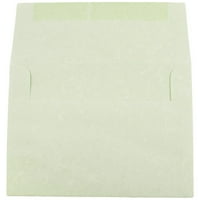 Bir Zarf, 4.8x6.5, Yeşil Parşömen, 50 Paket