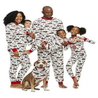 Jolly Jammies Klasik Miras Noel Baskı Eşleşen Aile Noel Pijama Takımı