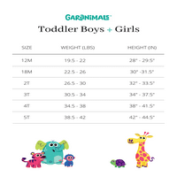 Garanimals Bebek ve Yürümeye Başlayan Kızların Kısa Kollu Tişörtleri ve Şortları Kıyafet Seti, 4'lü Paket, Bedenler