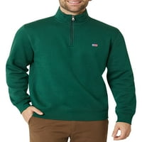 Ahbap Erkek Günlük Polar Çeyrek Fermuarlı Mockneck Sweatshirt - XS bedenleri 4xb'ye kadar