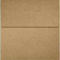 Lüks Kağıt Kare Zarflar, lb. Bakkal Çantası Kahverengi, Paket
