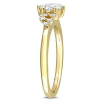 Karat T.W. Pırlanta 10kt Sarı Altın Nişan Yüzüğü