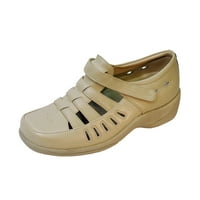 HOUR COMFORT Fiona İş ve Gündelik Kıyafetler için Geniş Genişlikte Rahat Ayakkabılar BEJ 5,5