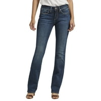 Gümüş Jeans A.Ş. Kadın Suki Orta Rise Slim Bootcut Kot Pantolon, Bel Ölçüleri 24-34