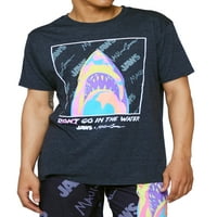 Maui ve Sons Jaws erkek ve Büyük erkek grafikli tişört, Boyutları S-3XL
