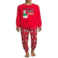 Uykulu Nites Erkek ve Kız Unise Navidad Tatil Eşleşen Aile Noel Pijama Pijama Seti, 2 Parça, boyutları XS-XL