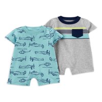 Carter'ın Çocuğum Erkek Bebek Romper Bodysuit, 2'li Paket, 0 Aylık Bedenler