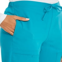 Scrubstar kadın Temel Essentials İpli Kargo Bodur Pantolon WM03B117​