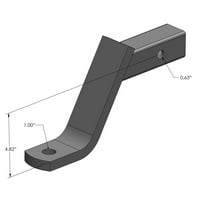 Hızlı Ürünler QP-HS Sınıf III Römork Bilyalı Montaj - 6 Düşme, 4 Yükselme - lbs