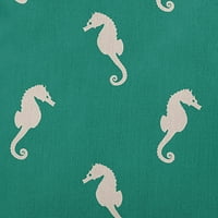 Simply Daisy 14x Dikdörtgen Deniz Atları Polyester İç Mekan Yastığı, Kelly Yeşili Adet 1