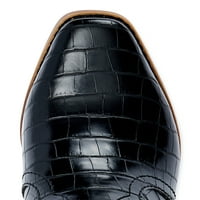 Kepçe Kadın Blok Topuk Croco Batı Botu