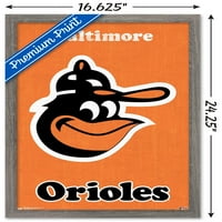 Baltimore Orioles-Retro Logo Duvar Posteri, 14.725 22.375
