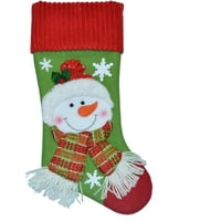 Tatil zamanı Noel dekor 20 aplike kardan adam örgü şapka çorap ile