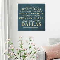 Dallas Görülecek Boyama Tuval Sanat Baskı