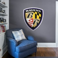 Fathead Baltimore Kuzgunları Dev Çıkarılabilir Çıkartma