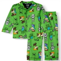 Çocuğun Minecraft Pijama Ceket Seti
