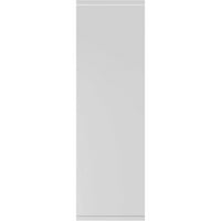 Ekena Millwork 15 W 30 H Gerçek Fit PVC İki eşit Düz Panel Panjur, Beyaz
