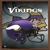 Minnesota Vikings- Kask Duvar Posteri, 14.725 22.375