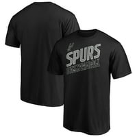 Erkek Fanatikleri Markalı Siyah San Antonio Spurs Meşgul Yükseltmek T-Shirt