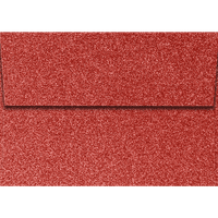 LUXPaper 4Bar A Davetiye Zarfları, Soyma ve Basma, 1 8, Holiday Red Sparkle, 90 lb, Paket