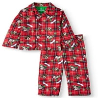Mickey Mouse Noel Tatili Bebek Yürüyor Boy Coat Stil Pijama, Set