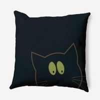 16 16 Sadece Papatya Cadılar Bayramı kedi gözleri Polyester Vurgu yastık, Siyah Adet 1