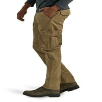 Wrangler® Erkek Streç Konik Bacak Düzenli Fit Kargo Pantolonu