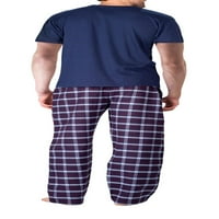 Erkek Uyku Kısa Kollu Pazen Pijama Pantolon Seti