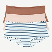 Joyspun Kadın Sonsuz Konfor Streç Boyshort Külot, 3'lü Paket, XS - 3XL Beden