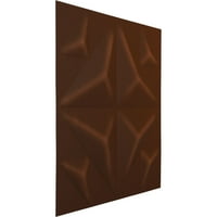 Ekena Değirmen 5 8 W 5 8 H Kristal EnduraWall Dekoratif 3D Duvar Paneli, evrensel Yaşlı Metalik Pas