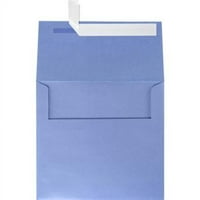 LUXPaper A Peel & Press Davetiye Zarfları, 1 2.80 lb. Vista Mavi Metalik, Paket