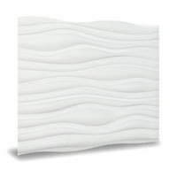 Innovera Décor 3D PVC Kilitli Duvar Panelleri, Kum Tepeleri Beyaz, 24 24