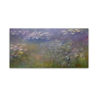 Marka Güzel Sanatlar 'Su Lillies 2' Tuval Sanatı Monet