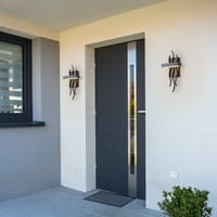 Koyu Kahverengi Renkte Entegre LED Şeritli, Akrilik Gölgeli ve Dalgalı Metal Çerçeveli Modern Duvar Apliği