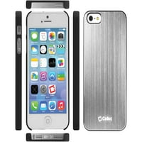 Apple iPhone ve 5s için Cellet Metalik Gümüş Proguard Sert Kılıf