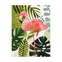 Ticari Marka Güzel Sanatlar 'Flamingo Ormanı I' Victoria Borges'ten Tuval Sanatı